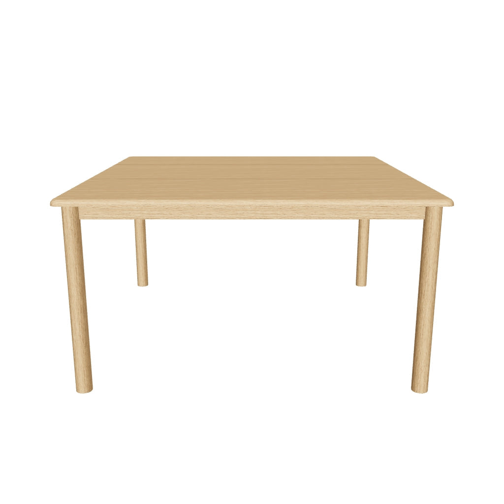 Runder Tisch Sori aus massivem Akazienholz, 135 x 135 cm, mit natürlicher Holzmaserung und FSC 100 % Zertifizierung, ideal für Innen- und Außenbereiche.