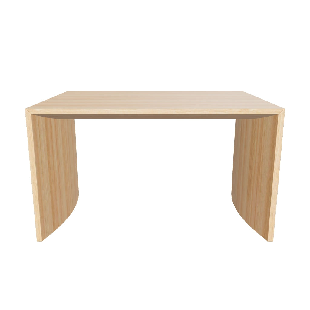 Beistelltisch Litto aus Eichenfurnier mit natürlichem Finish, 55 x 40 cm, minimalistisches Design für moderne Wohnräume.