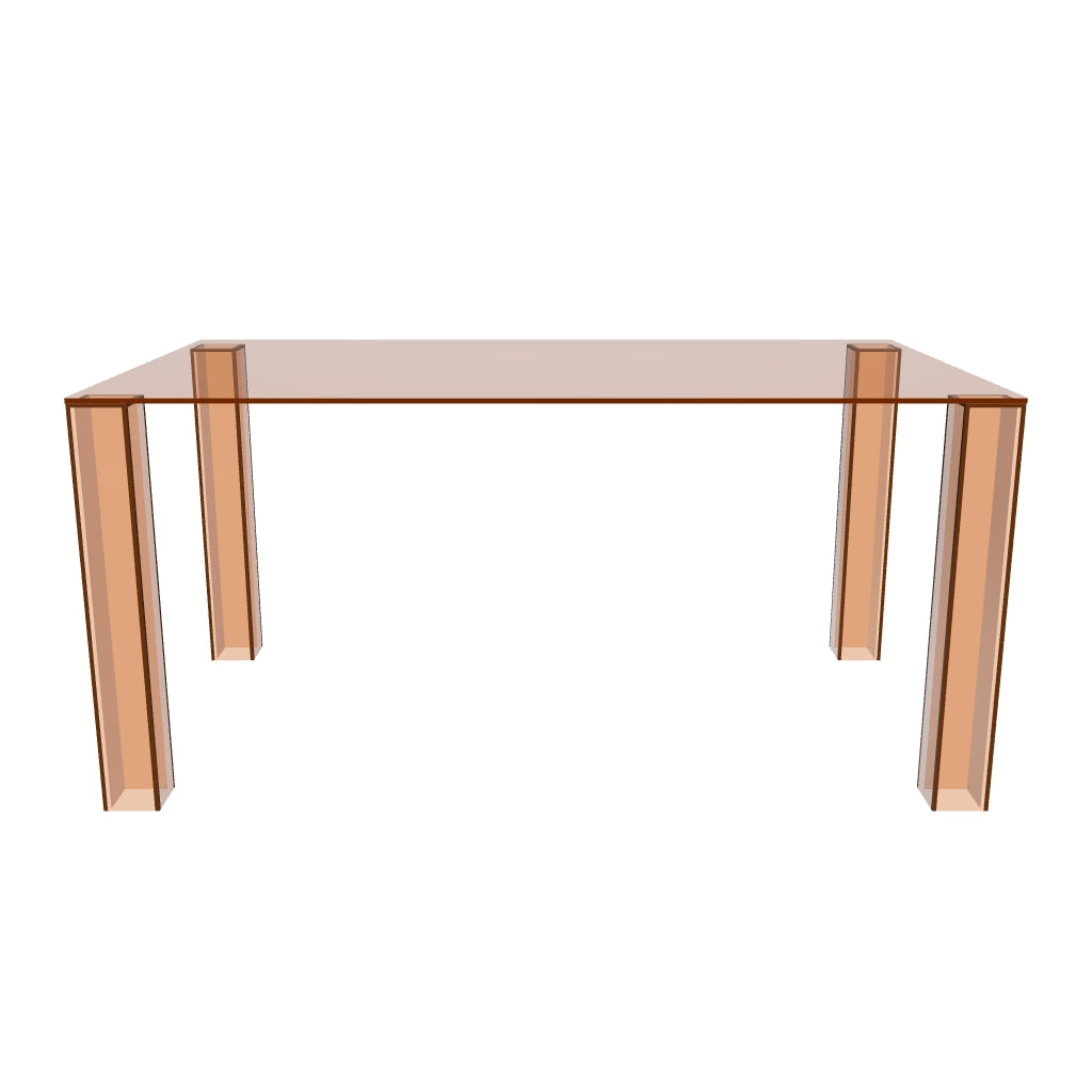 Tisch Adularia aus braunem Einscheiben-Sicherheitsglas, 160 x 90 cm in Braun präsentiert im Onlineshop von KAQTU Design AG. Esstisch ist von Kave Home