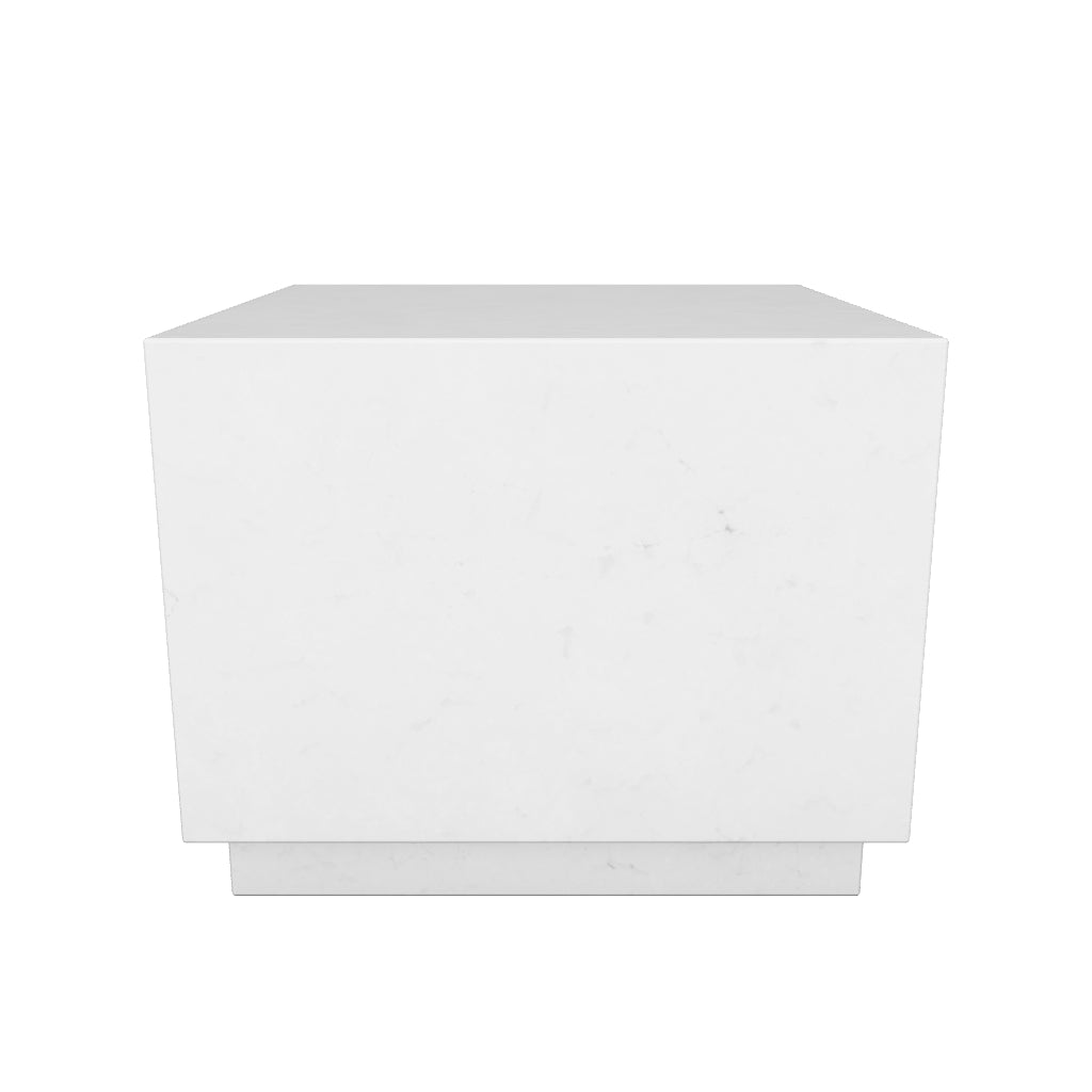 Beistelltisch Sorein aus weissem Marmor, 50 x 50 cm in Weiss präsentiert im Onlineshop von KAQTU Design AG. Beistelltisch ist von Kave Home