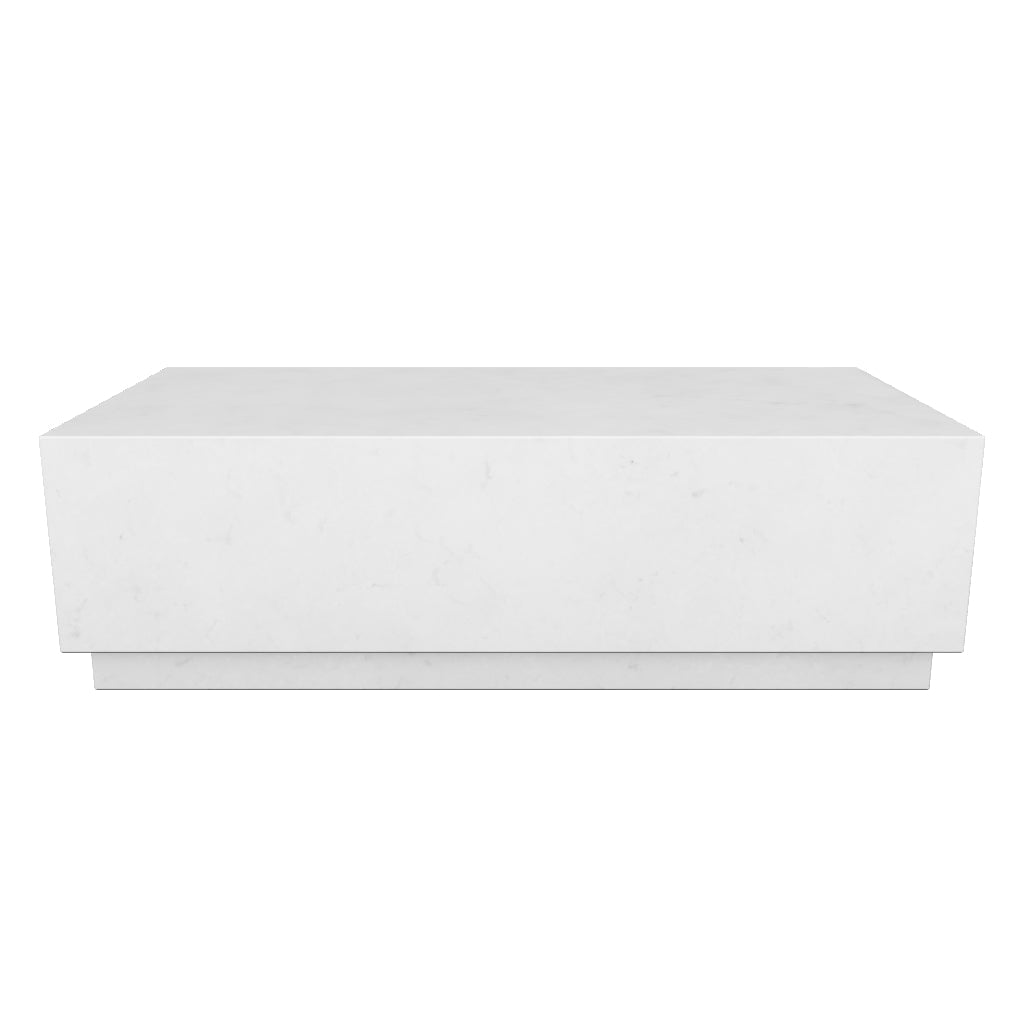 Marmortisch Sorein aus weissem Marmor 100 x 50 cm in Weiss präsentiert im Onlineshop von KAQTU Design AG. Couchtisch ist von Kave Home