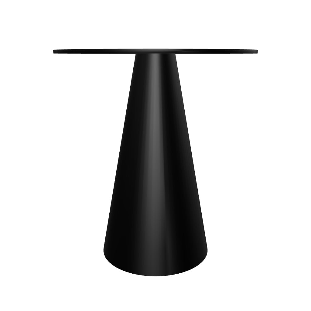 3D-Modell: Wilshire Beistelltisch, Ø 50 cm, gehärtetes Glas, mattschwarzes Metall, ideal für Industrial Style.