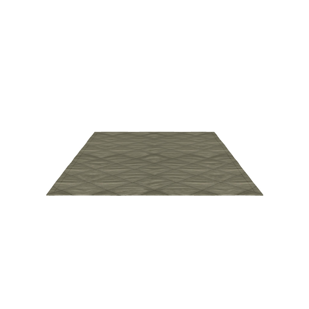 Grüne Tagesdecke Serla aus 100% Baumwoll-Chenille mit Rautenmuster, weiche Textur, ideal für Betten in der Größe 90/135 cm.