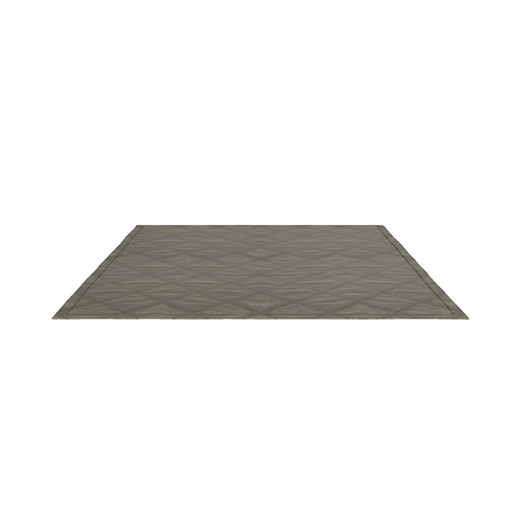 Grüne Tagesdecke aus weicher Baumwoll-Chenille mit stilvollem Rautendesign, passend für Betten der Größe 150/160 cm.