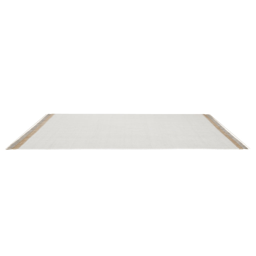 Wollteppich Brina mit Jacquard-Fischgrätmuster, beige, 300 x 200 cm in Beige präsentiert im Onlineshop von KAQTU Design AG. Teppich ist von Kave Home