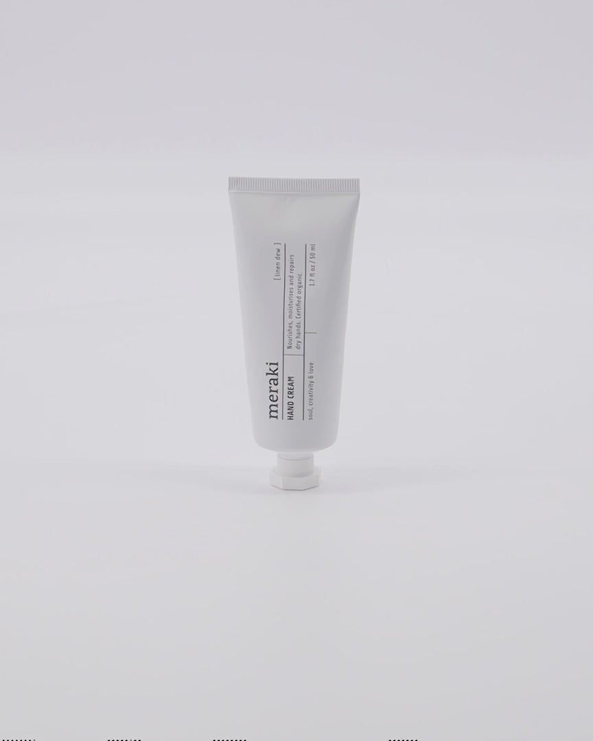 Meraki Linen Dew Handcreme: Feuchtigkeit und Frische für Ihre Hände.
