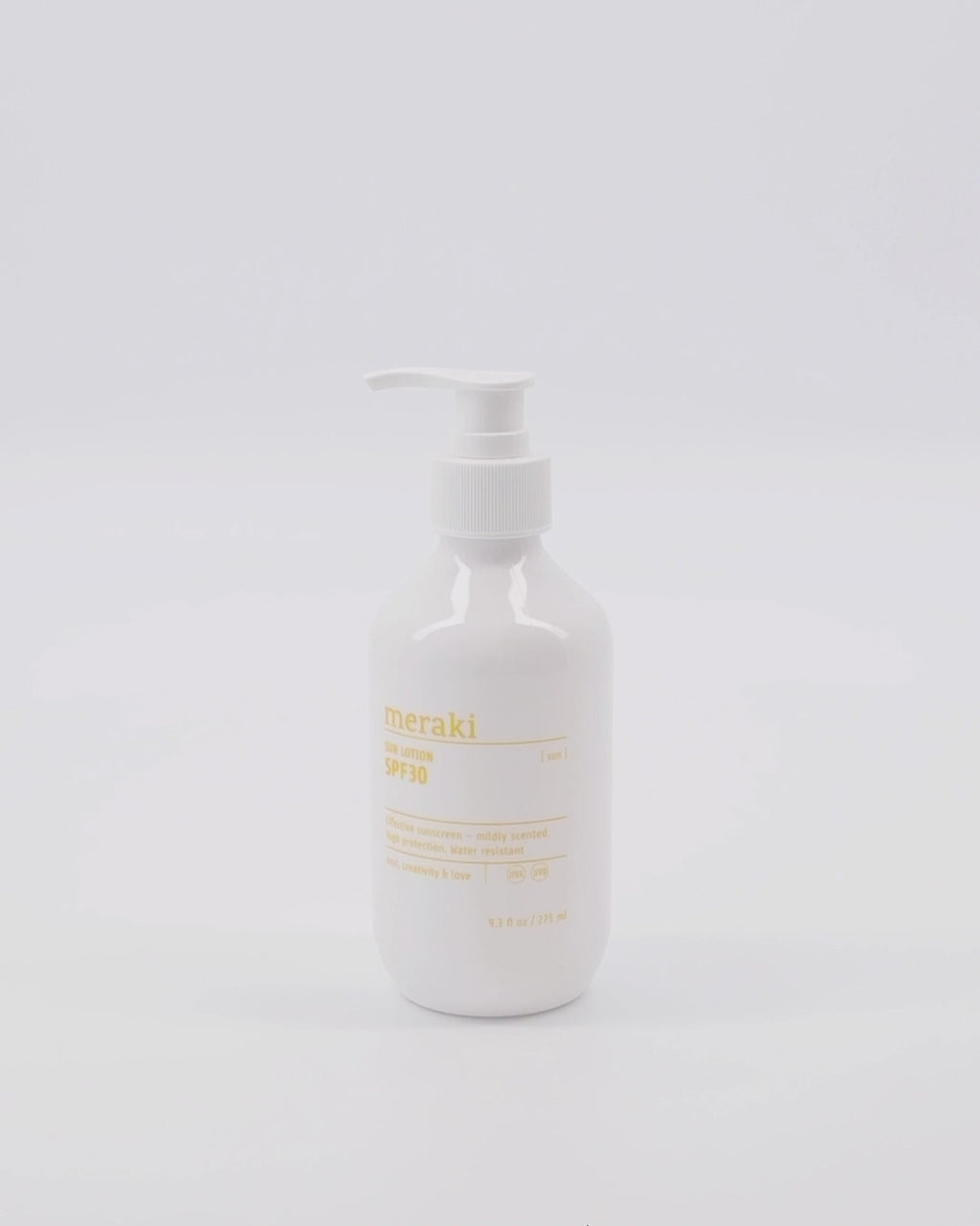 Meraki Sun Lotion: Effektiver SPF 30 Schutz, wasserfest, mit Vitamin E und erfrischendem Duft.
