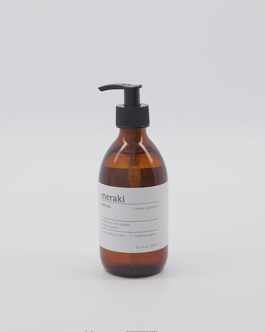 Meraki Body Oil: Natürliche Pflege mit frischem Orangen-Kräuterduft.