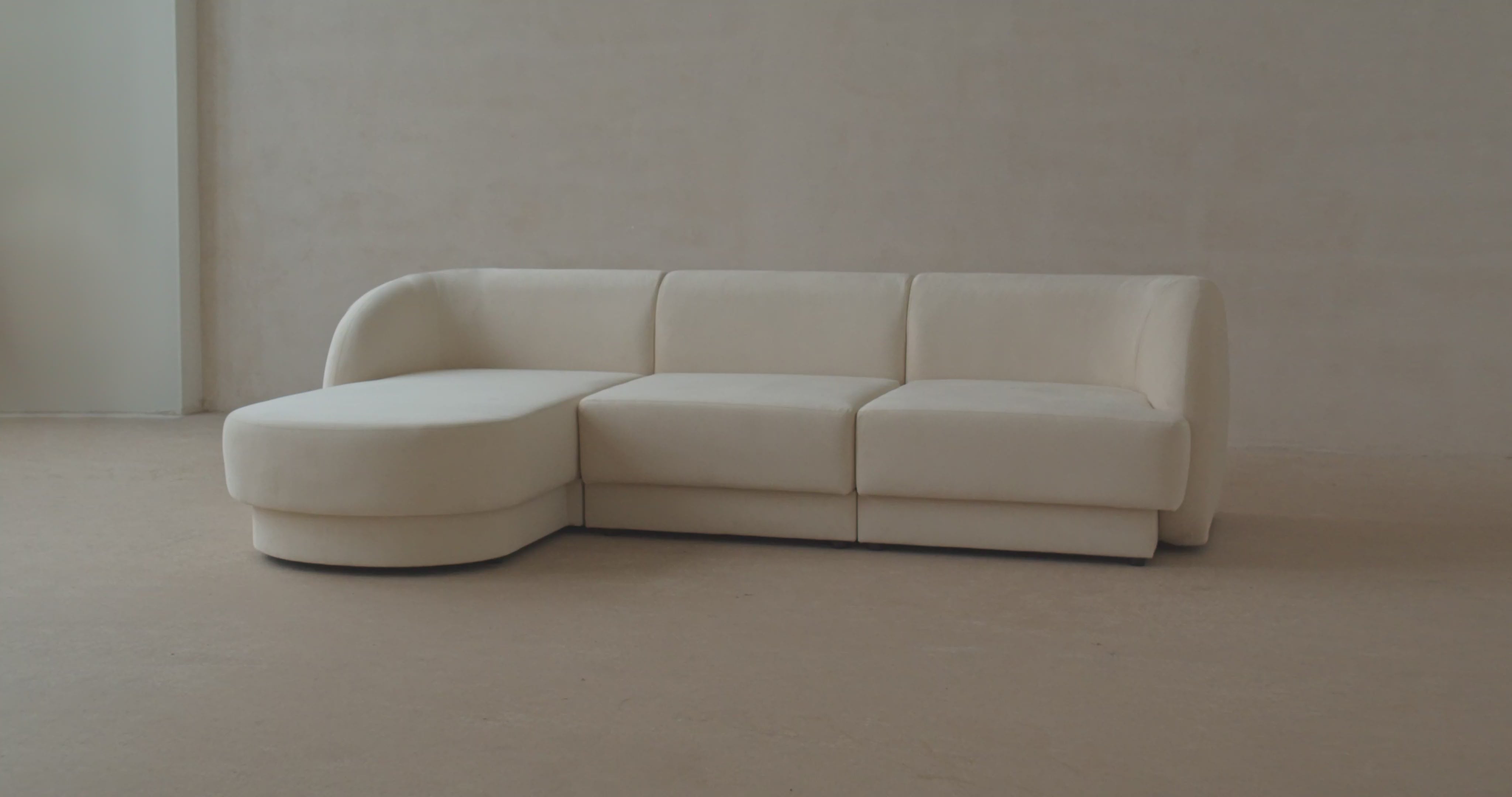 Miley Modulares Sofa rechts 3 Sitzer in Anthracite präsentiert im Onlineshop von KAQTU Design AG. L-Sofa rechts ist von Micadoni