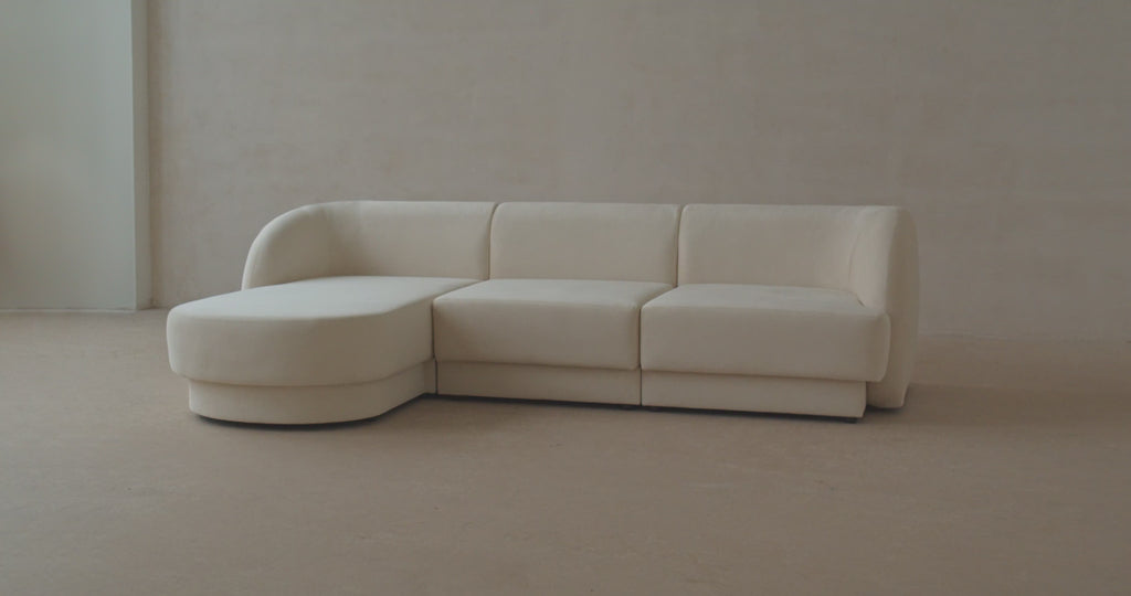 Miley Modulares Sofa rechts 3 Sitzer in Anthracite präsentiert im Onlineshop von KAQTU Design AG. L-Sofa rechts ist von Micadoni