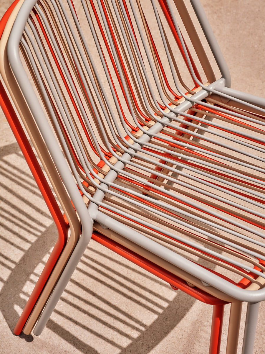 Bris BRS02 - Stuhl, Set von 2 Stück in Blau präsentiert im Onlineshop von KAQTU Design AG. Gartenstuhl ist von Mdd