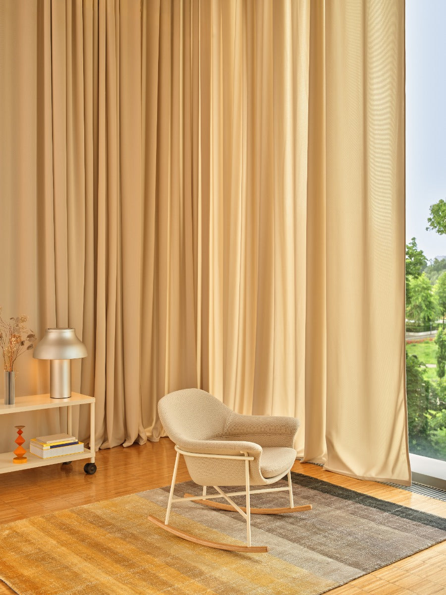 Ismo IS04 - Sessel Schaukelgestell in Vanille präsentiert im Onlineshop von KAQTU Design AG. Sessel ist von Mdd