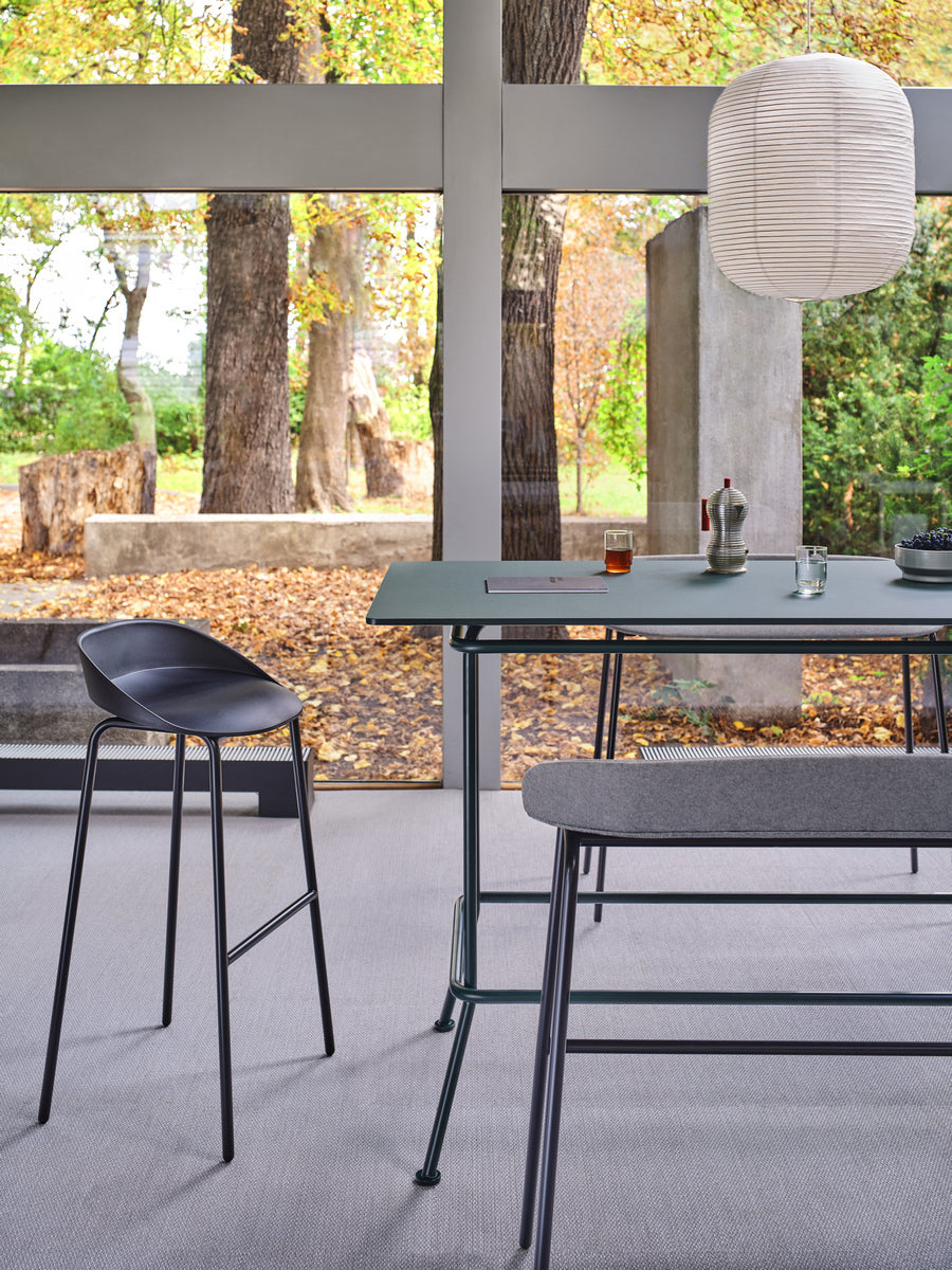Team TE11H - Barhocker Kunststoff in Gelb präsentiert im Onlineshop von KAQTU Design AG. Outdoor-Barstuhl ist von Mdd