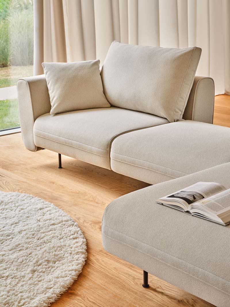 Lotus LTS1DL - modular seating system in Grau präsentiert im Onlineshop von KAQTU Design AG. Modulares Sofa ist von Mdd