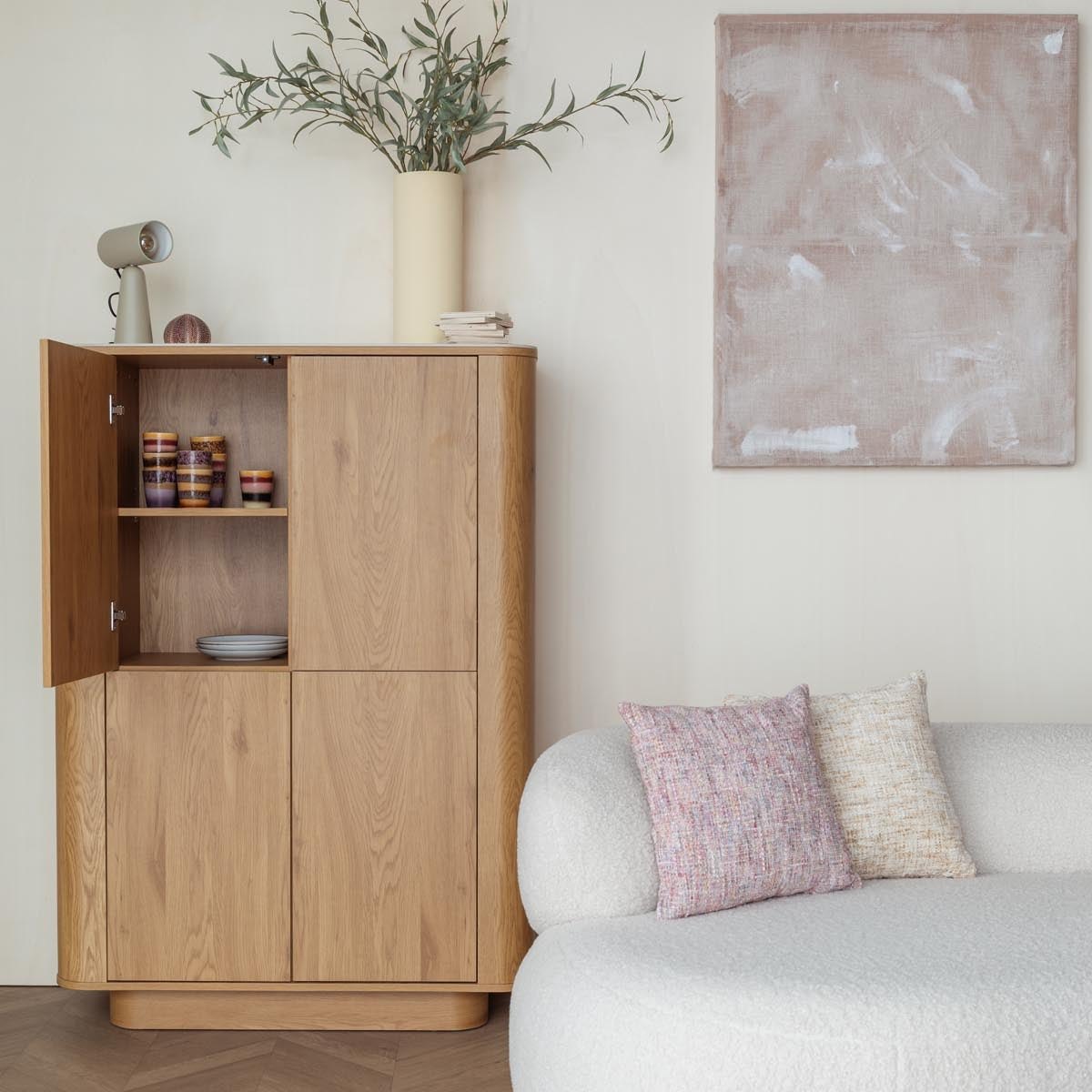Almira von White Label Living: Holz trifft Marmoroptik