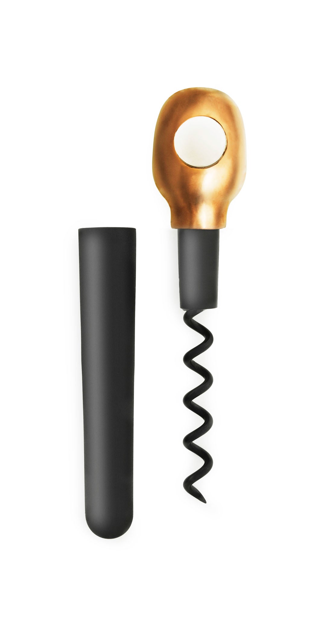 Basic Korkenzieher  in Bronze / Schwarz präsentiert im Onlineshop von KAQTU Design AG. Weinzubehör ist von Normann Copenhagen