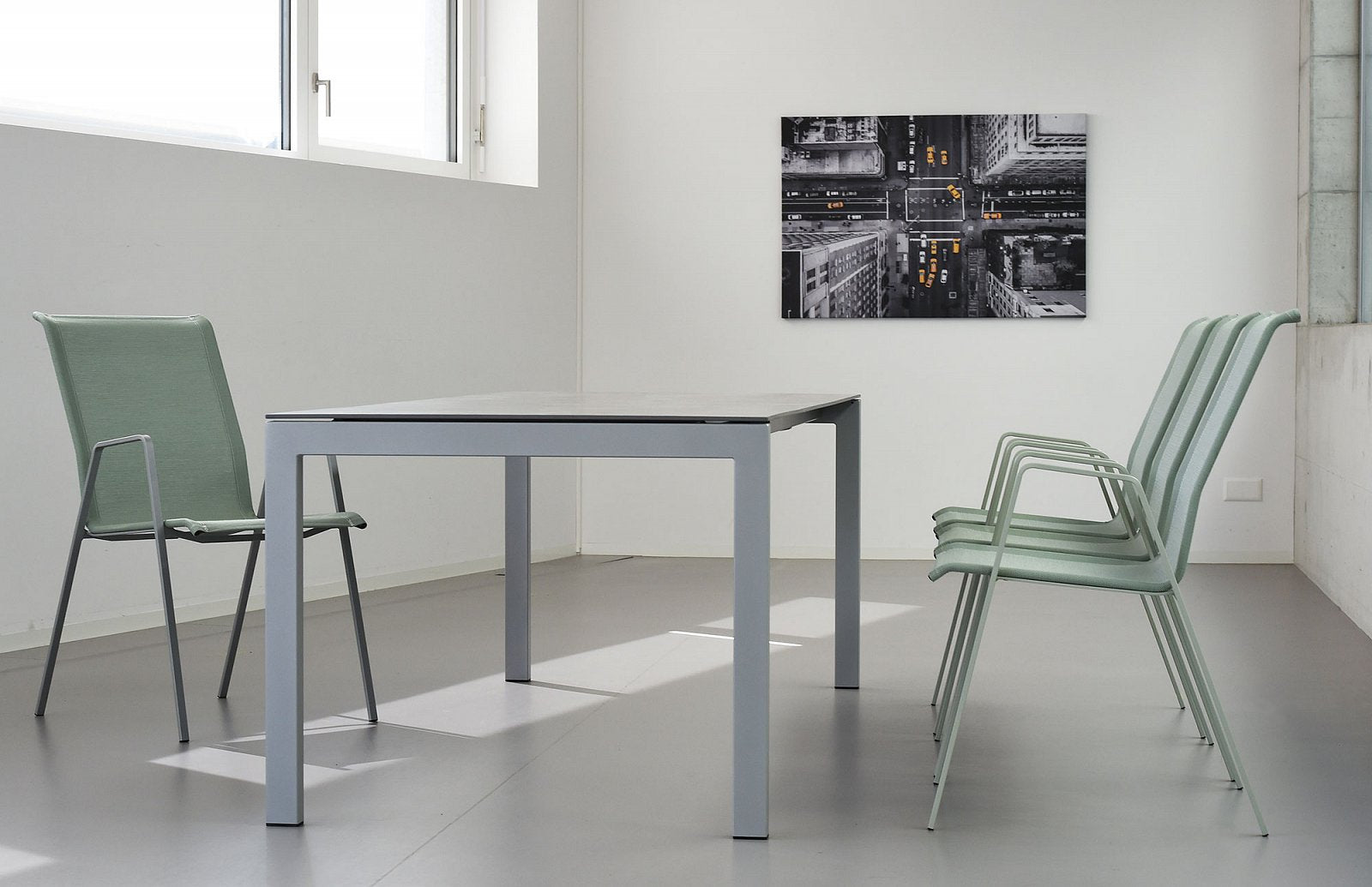 Fiberglastisch Luzern 160 x 90 in Graphit / Weiss präsentiert im Onlineshop von KAQTU Design AG. Gartentisch ist von Schaffner