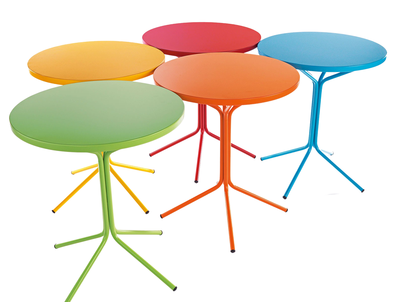 Tisch Pix rund in Rot / Rot präsentiert im Onlineshop von KAQTU Design AG. Gartentisch ist von Schaffner