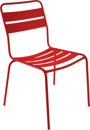 Stuhl Glarus in Rot präsentiert im Onlineshop von KAQTU Design AG. Gartenstuhl ist von Schaffner