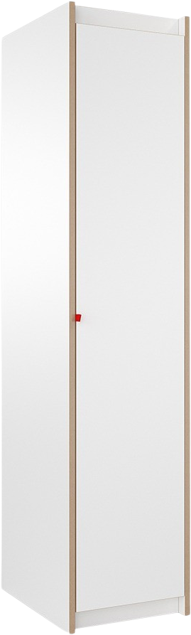 Tojo-steh Schrank Kombo 3 türig in weiss präsentiert im Onlineshop von KAQTU Design AG. Drehtürenschrank ist von Tojo