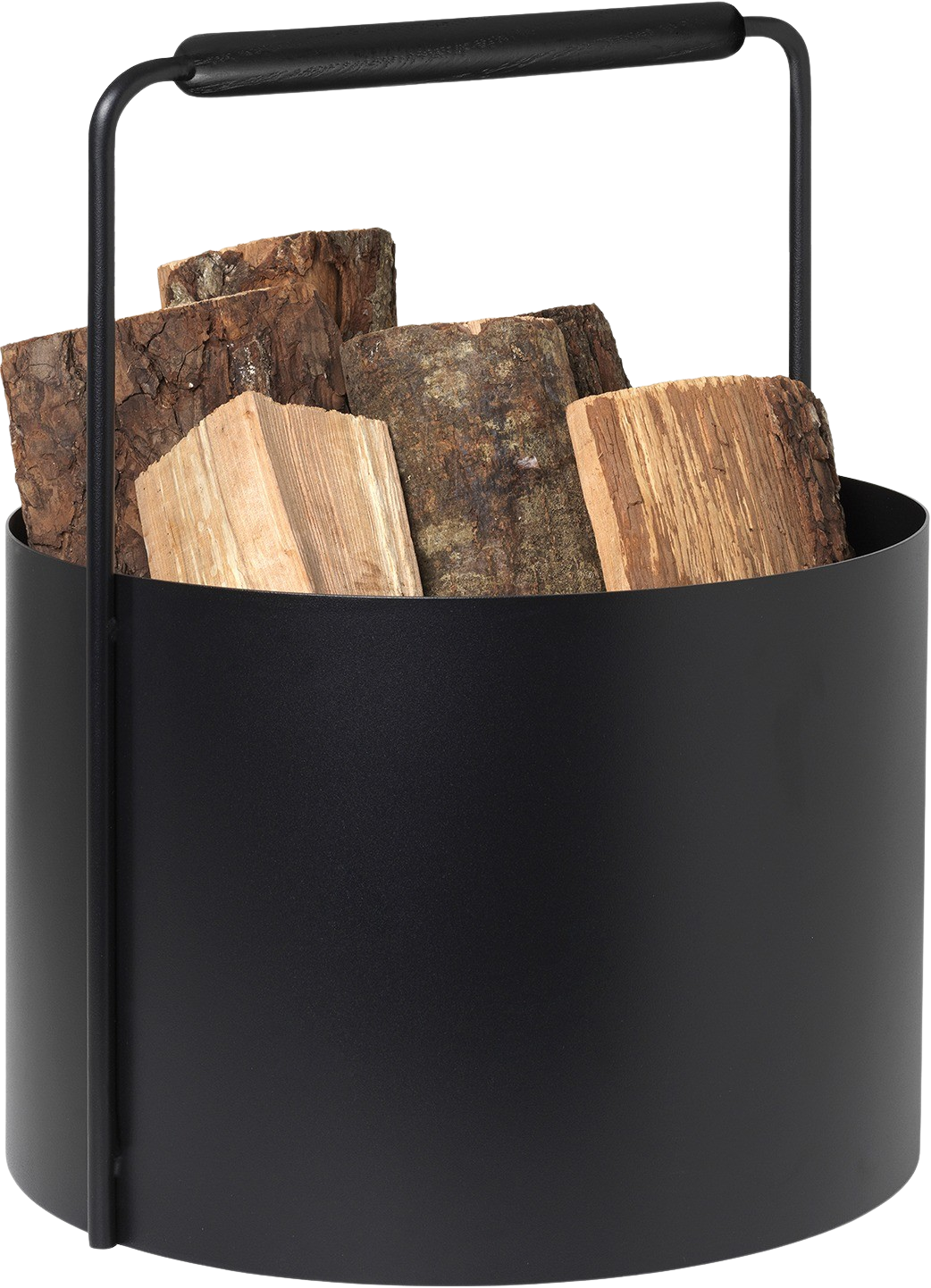 Holzkorb ASHI in black präsentiert im Onlineshop von KAQTU Design AG. Aufbewahrungskorb ist von e + h Services AG