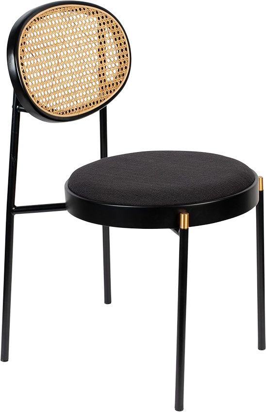DON'T STOP THE WEBBING Stuhl in Schwarz/Natur präsentiert im Onlineshop von KAQTU Design AG. Stuhl ist von Bold Monkey