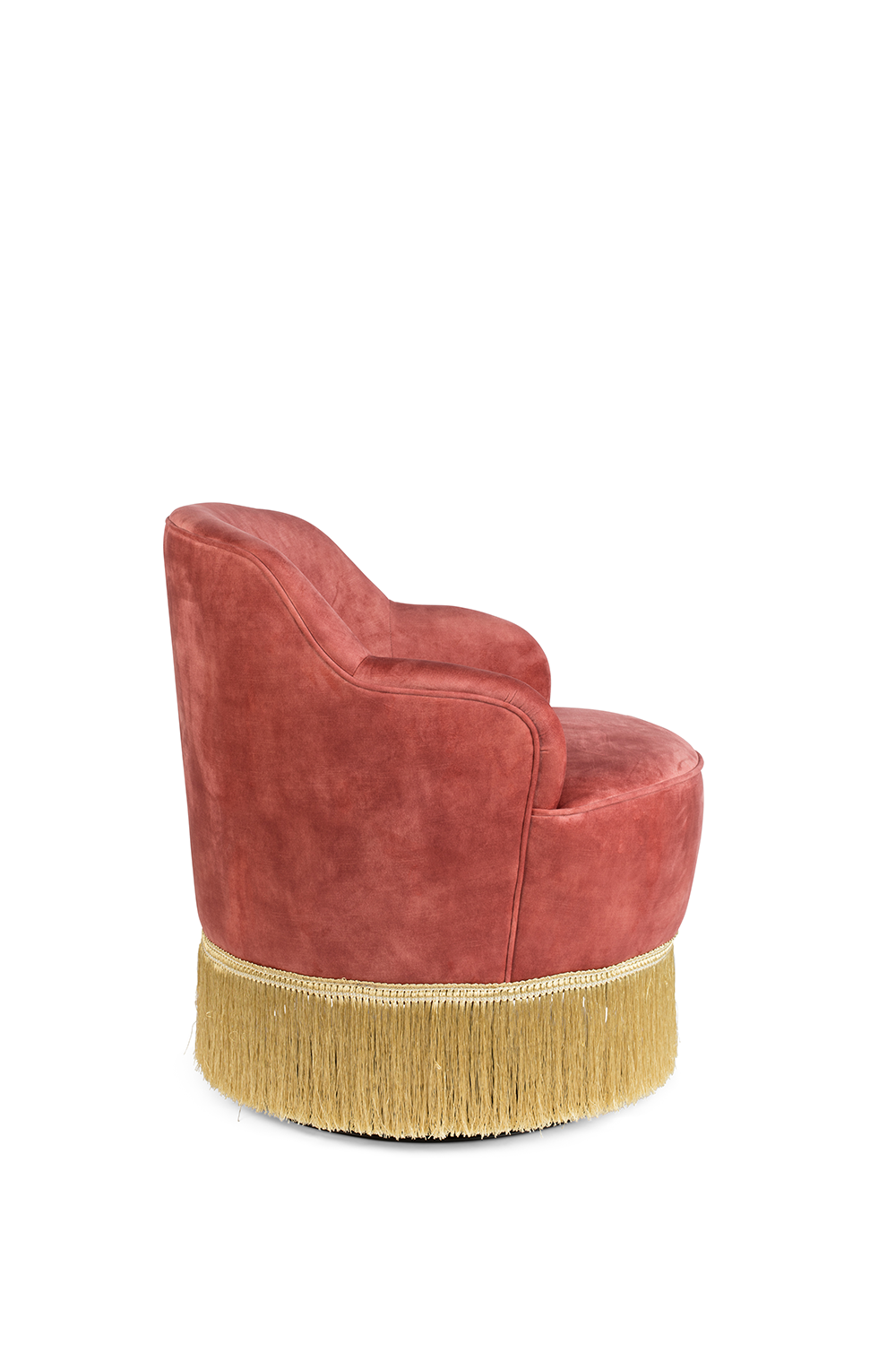FRINGE ME UP Loungesessel in Altrosa präsentiert im Onlineshop von KAQTU Design AG. Sessel ist von Bold Monkey