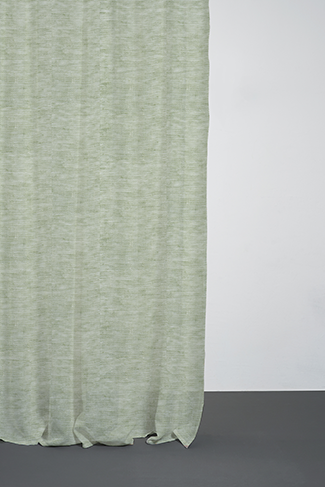 Leinenvorhang in Green präsentiert im Onlineshop von KAQTU Design AG. Vorhang ist von ZigZagZurich