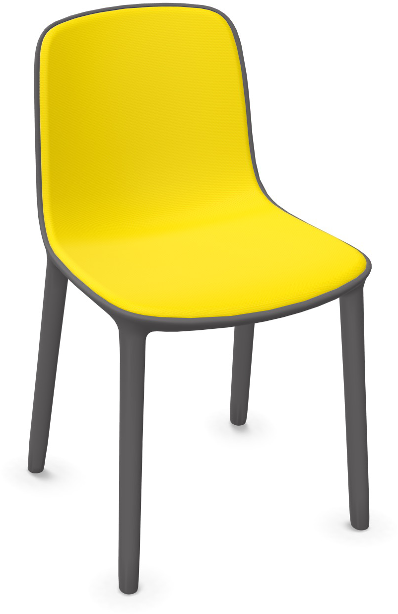 FREYA in Gelb / Anthrazit präsentiert im Onlineshop von KAQTU Design AG. Stuhl ist von Infiniti Design