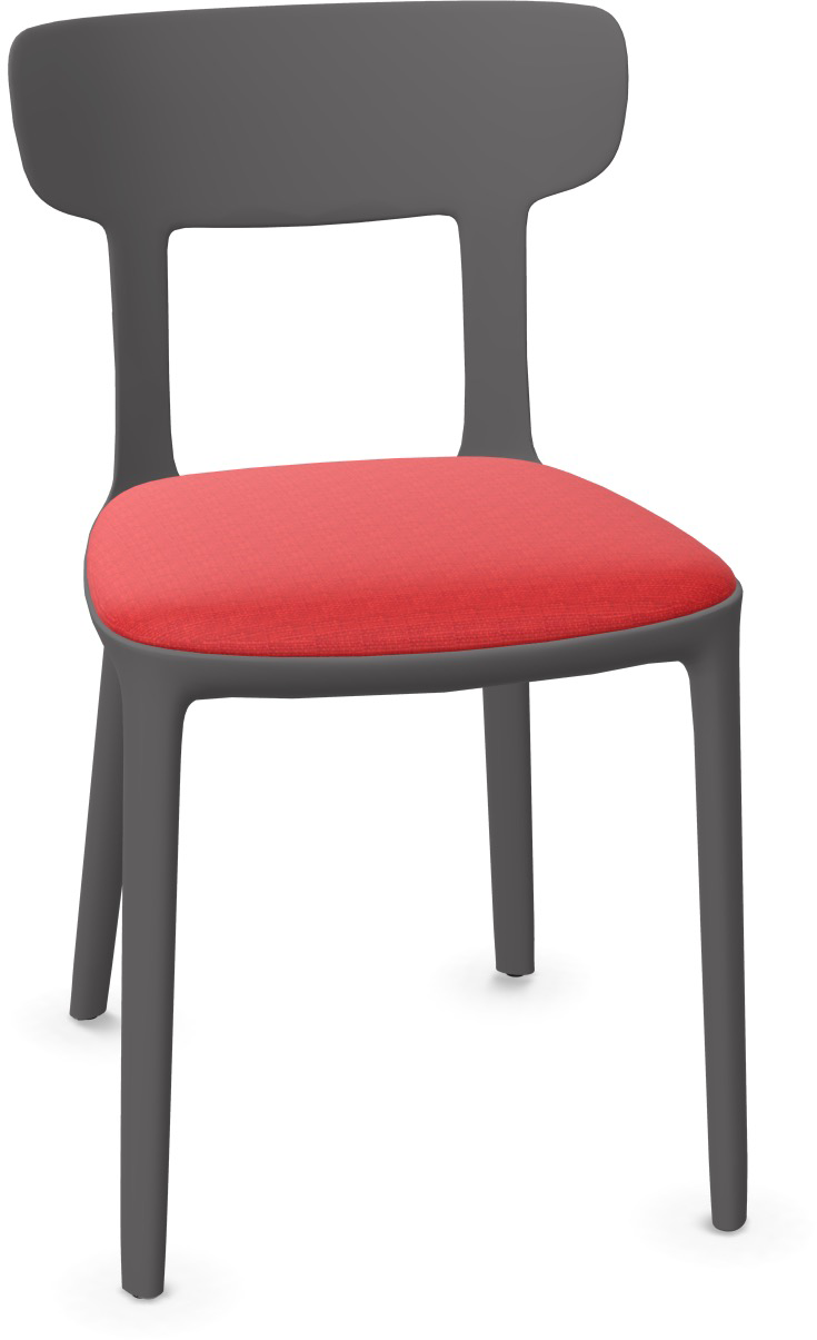 CANOVA in Rot / Anthrazit präsentiert im Onlineshop von KAQTU Design AG. Stuhl ist von Infiniti Design