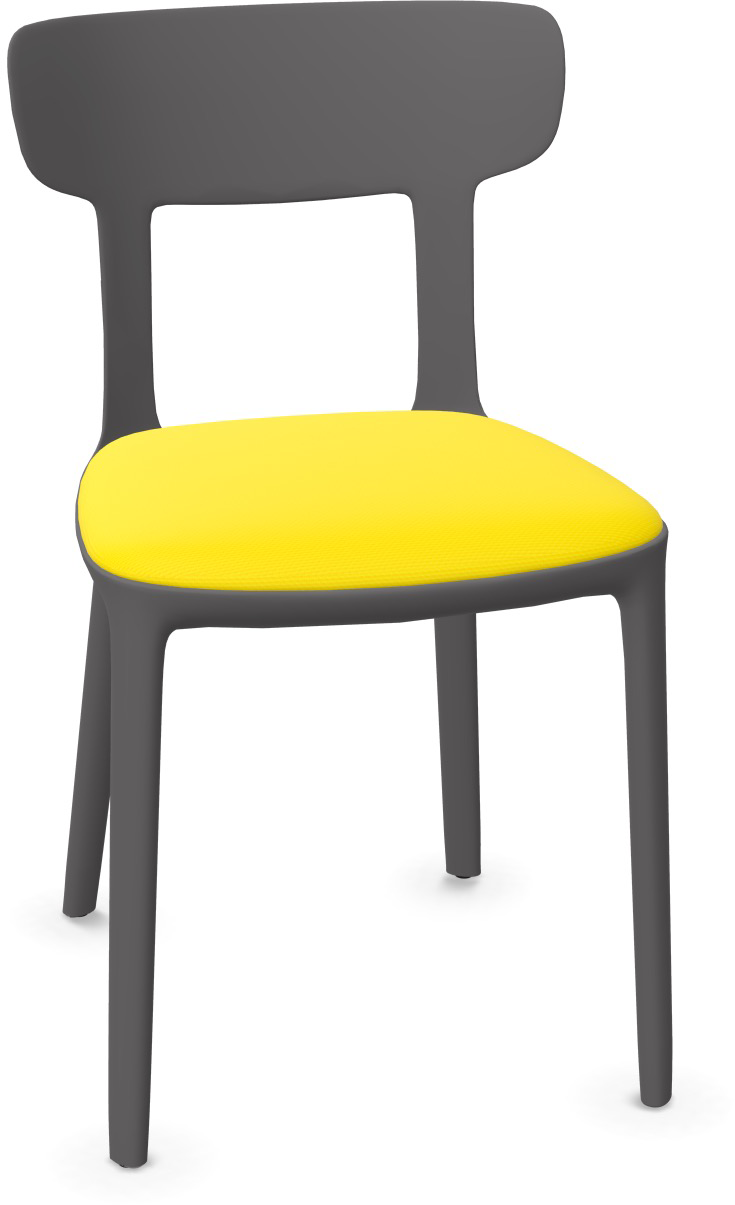 CANOVA in Gelb / Anthrazit präsentiert im Onlineshop von KAQTU Design AG. Stuhl ist von Infiniti Design