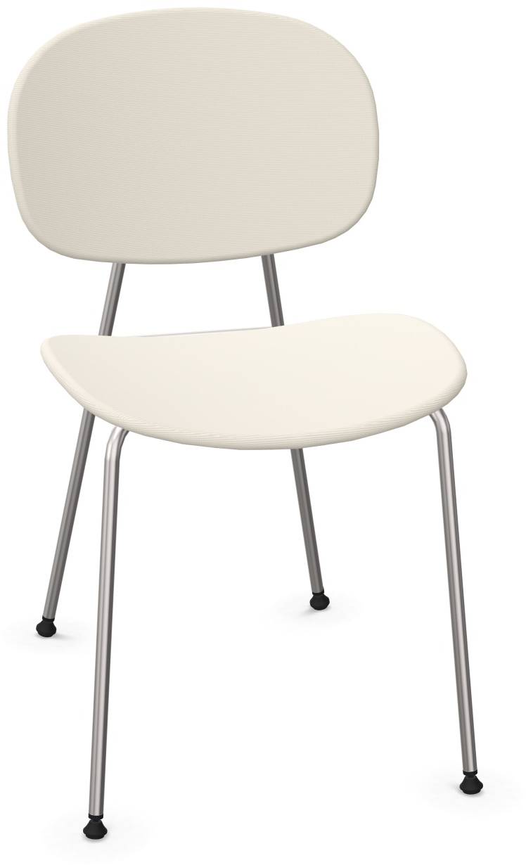 TONDINA POP gepolstert in Weiss / Chrom präsentiert im Onlineshop von KAQTU Design AG. Stuhl ist von Infiniti Design