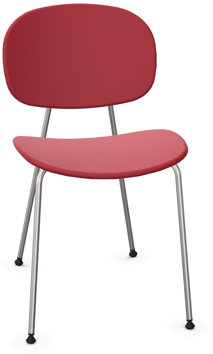 TONDINA POP gepolstert in Dunkelrot / Chrom präsentiert im Onlineshop von KAQTU Design AG. Stuhl ist von Infiniti Design