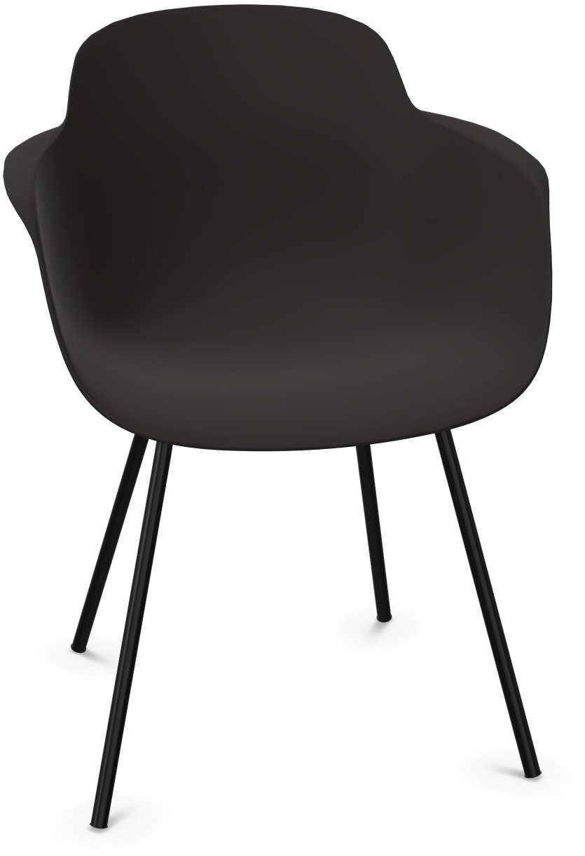 SICLA Sled in Schwarz präsentiert im Onlineshop von KAQTU Design AG. Stuhl mit Armlehne ist von Infiniti Design