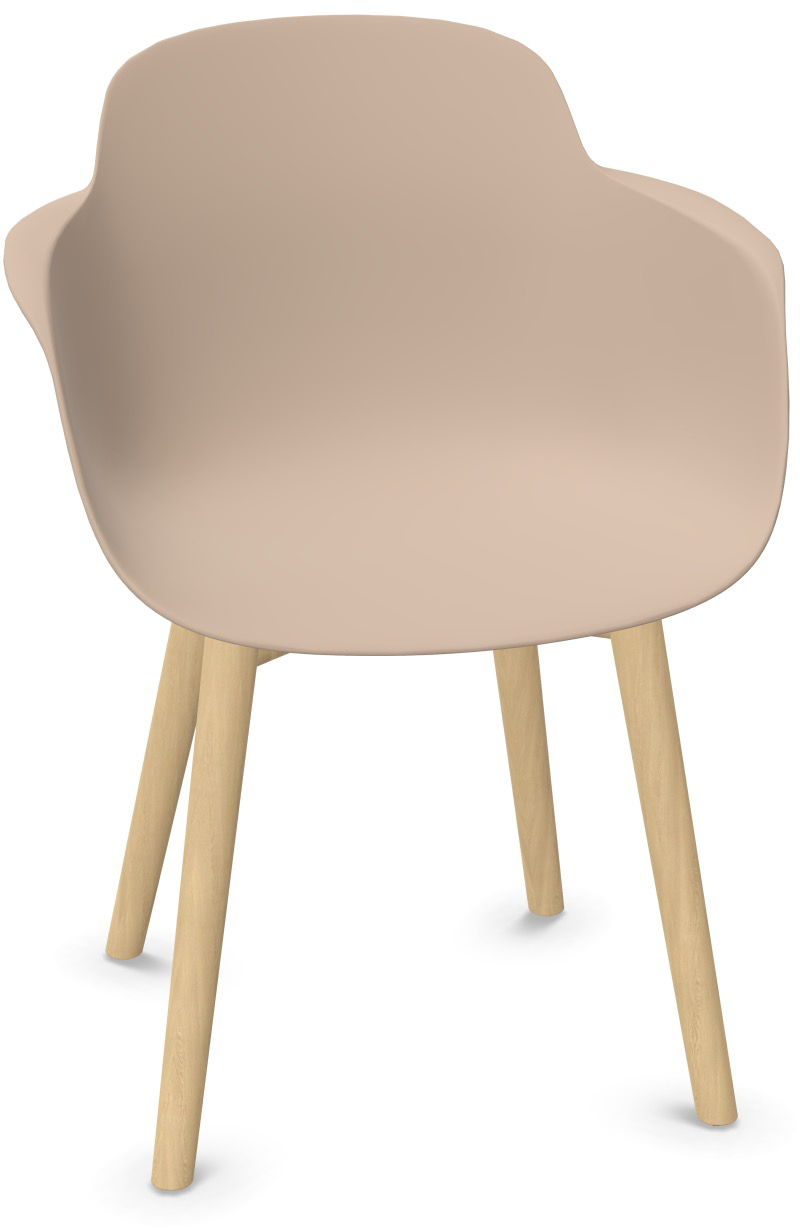 SICLA Holz in Sand / Natur präsentiert im Onlineshop von KAQTU Design AG. Stuhl mit Armlehne ist von Infiniti Design