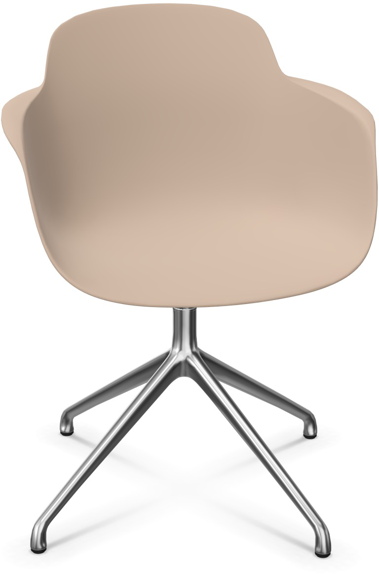 SICLA 4 Star in Sand / Silber präsentiert im Onlineshop von KAQTU Design AG. Stuhl mit Armlehne ist von Infiniti Design