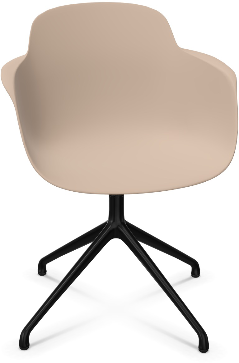SICLA 4 Star in Sand / Schwarz präsentiert im Onlineshop von KAQTU Design AG. Stuhl mit Armlehne ist von Infiniti Design