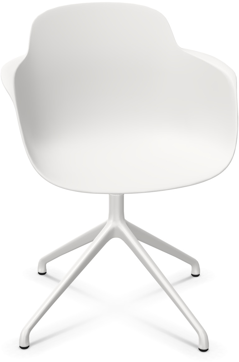 SICLA 4 Star in Weiss präsentiert im Onlineshop von KAQTU Design AG. Stuhl mit Armlehne ist von Infiniti Design
