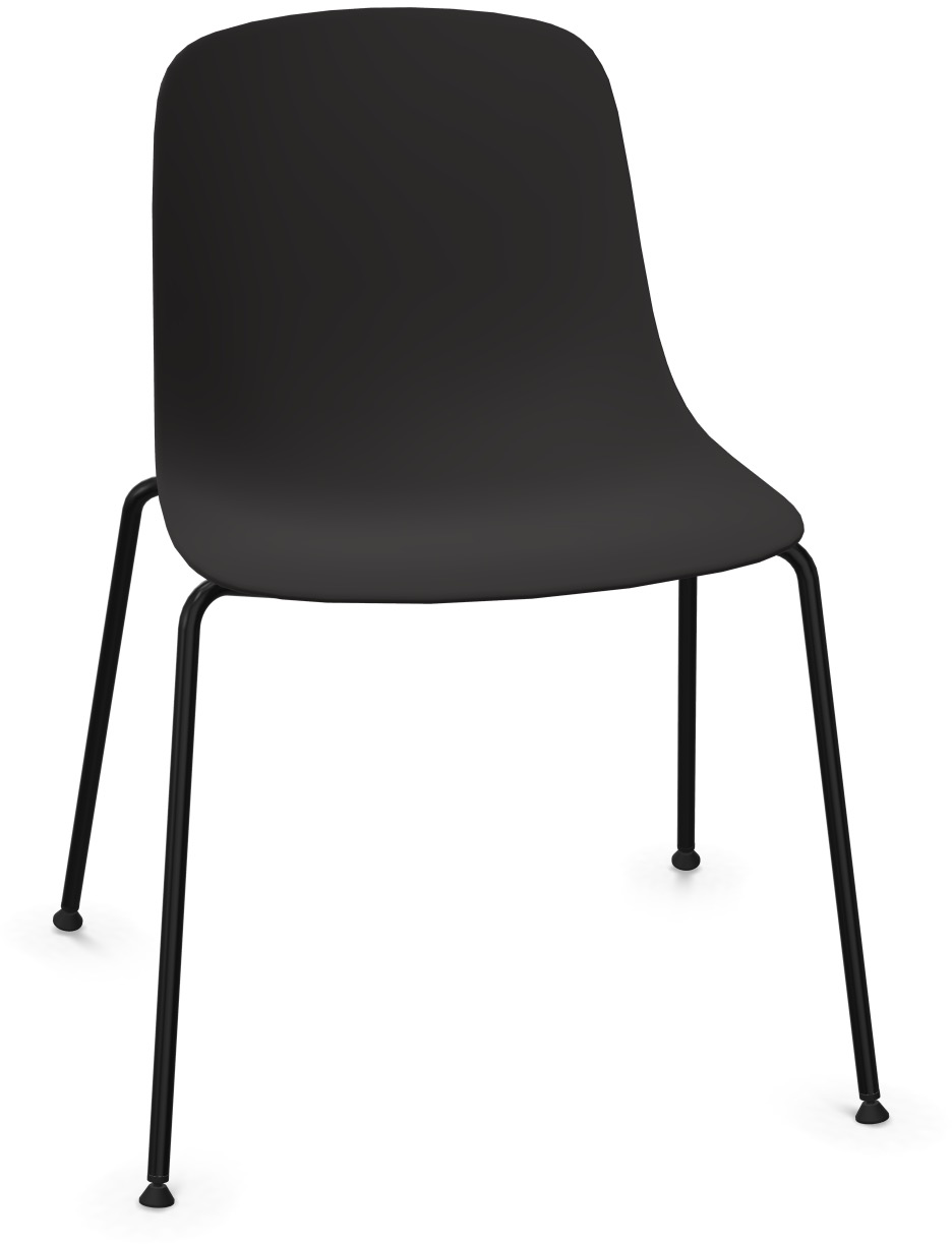 PURE LOOP MONO in Schwarz / Schwarz präsentiert im Onlineshop von KAQTU Design AG. Stuhl ist von Infiniti Design