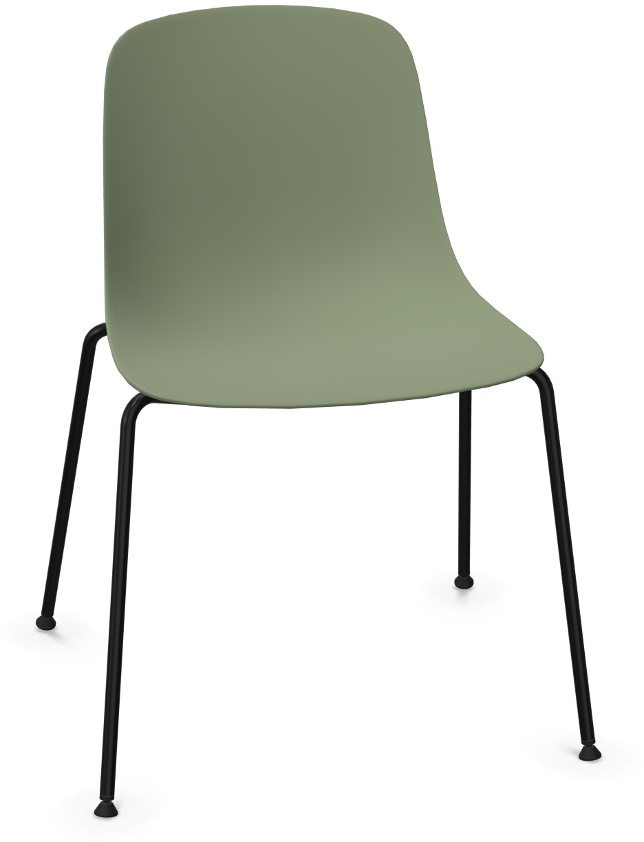 PURE LOOP MONO in Grün / Schwarz präsentiert im Onlineshop von KAQTU Design AG. Stuhl ist von Infiniti Design