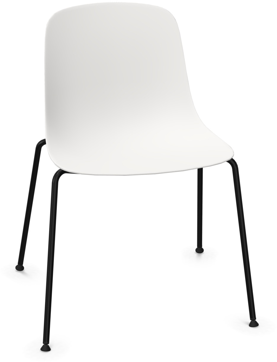 PURE LOOP MONO in Weiss / Schwarz präsentiert im Onlineshop von KAQTU Design AG. Stuhl ist von Infiniti Design