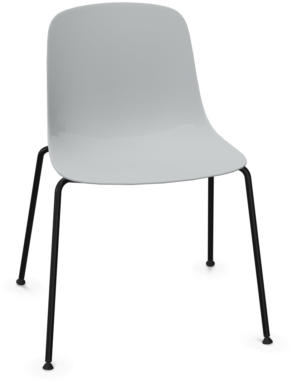 PURE LOOP MONO in Grau / Schwarz präsentiert im Onlineshop von KAQTU Design AG. Stuhl ist von Infiniti Design