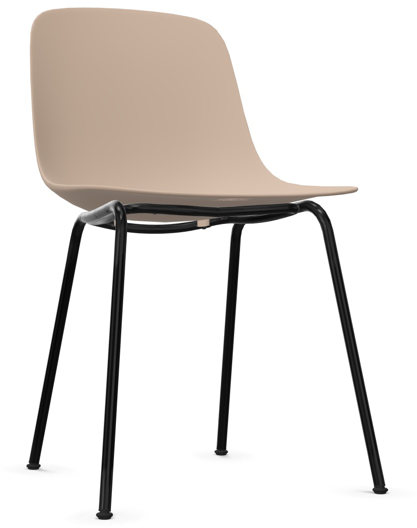PURE LOOP MONO - Non stackable in Sand / Schwarz präsentiert im Onlineshop von KAQTU Design AG. Stuhl ist von Infiniti Design