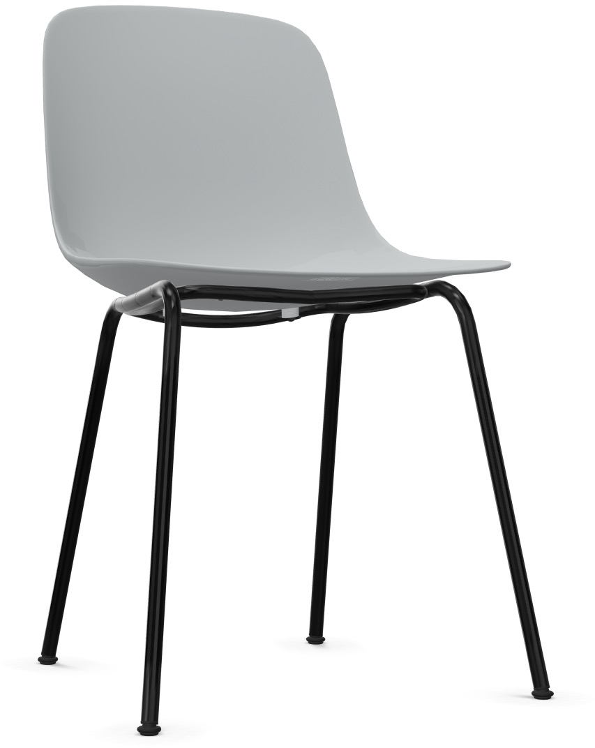 PURE LOOP MONO - Non stackable in Grau / Schwarz präsentiert im Onlineshop von KAQTU Design AG. Stuhl ist von Infiniti Design