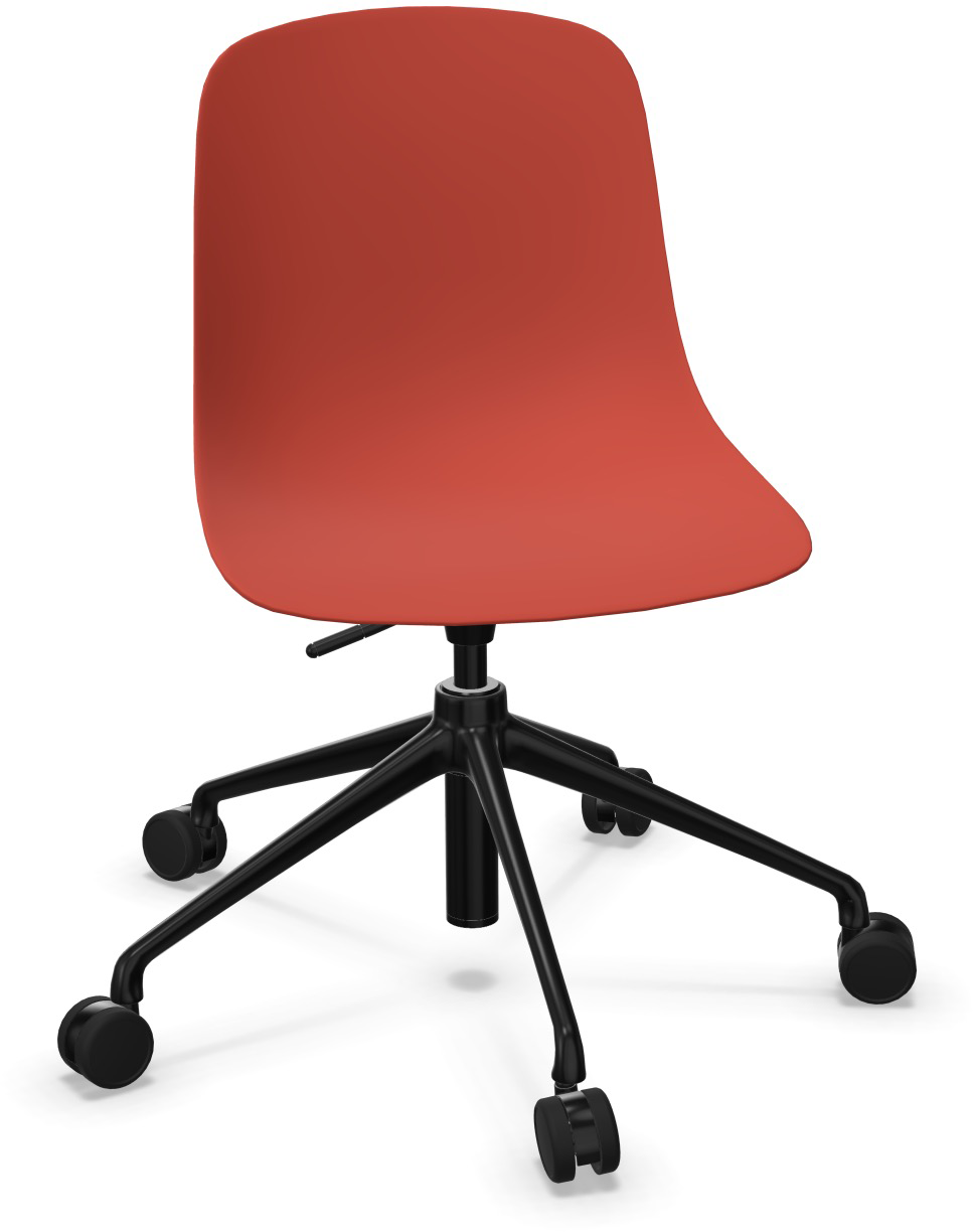 PURE LOOP MONO Updown in Rot / Schwarz präsentiert im Onlineshop von KAQTU Design AG. Bürostuhl ist von Infiniti Design