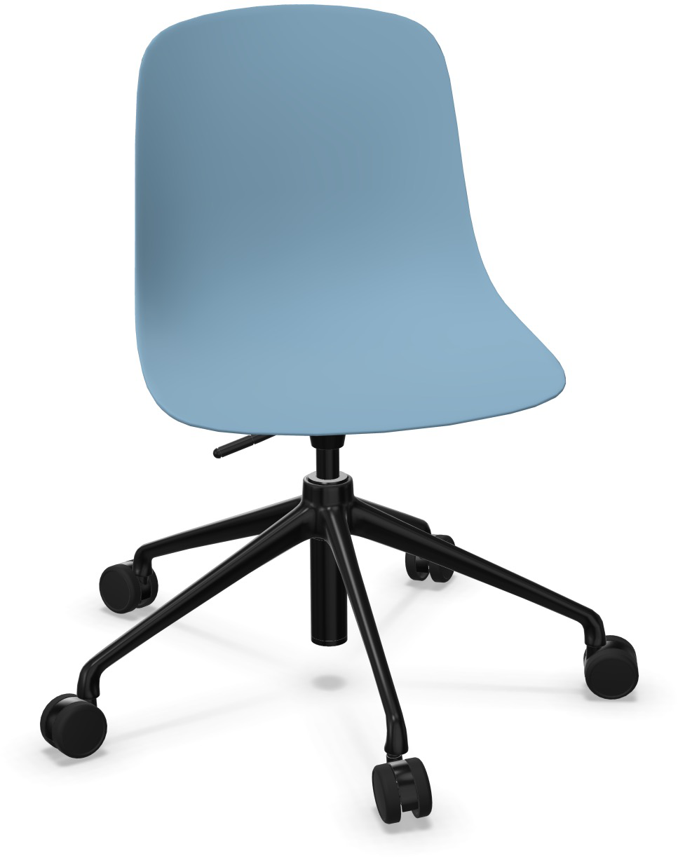 PURE LOOP MONO Updown in Blau / Schwarz präsentiert im Onlineshop von KAQTU Design AG. Bürostuhl ist von Infiniti Design