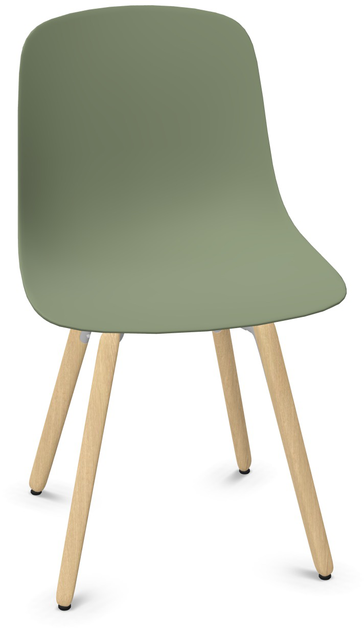 PURE LOOP MONO Holz in Grün präsentiert im Onlineshop von KAQTU Design AG. Stuhl ist von Infiniti Design