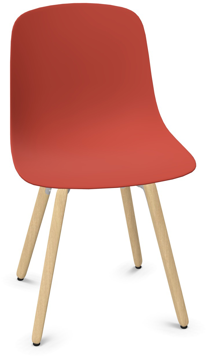 PURE LOOP MONO Holz in Rot präsentiert im Onlineshop von KAQTU Design AG. Stuhl ist von Infiniti Design