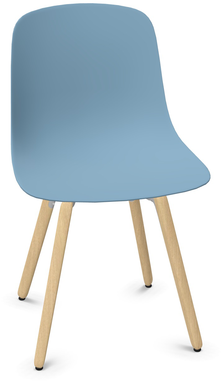 PURE LOOP MONO Holz in Blau präsentiert im Onlineshop von KAQTU Design AG. Stuhl ist von Infiniti Design