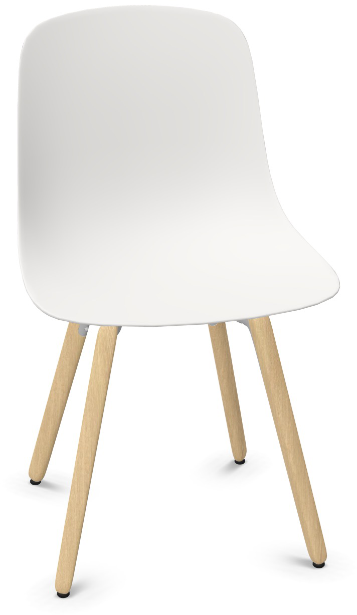 PURE LOOP MONO Holz in Weiss präsentiert im Onlineshop von KAQTU Design AG. Stuhl ist von Infiniti Design
